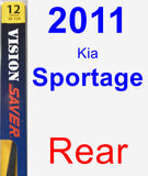 Rear Wiper Blade for 2011 Kia Sportage - Rear