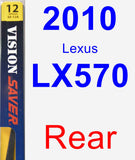 Rear Wiper Blade for 2010 Lexus LX570 - Rear