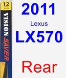 Rear Wiper Blade for 2011 Lexus LX570 - Rear