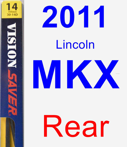 Rear Wiper Blade for 2011 Lincoln MKX - Rear