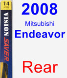 Rear Wiper Blade for 2008 Mitsubishi Endeavor - Rear