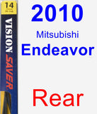 Rear Wiper Blade for 2010 Mitsubishi Endeavor - Rear