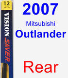 Rear Wiper Blade for 2007 Mitsubishi Outlander - Rear