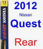 Rear Wiper Blade for 2012 Nissan Quest - Rear