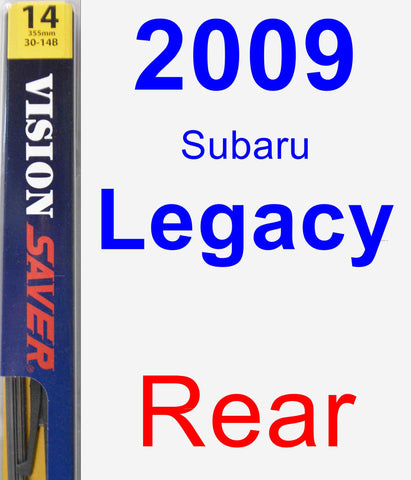 Rear Wiper Blade for 2009 Subaru Legacy - Rear