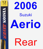 Rear Wiper Blade for 2006 Suzuki Aerio - Rear