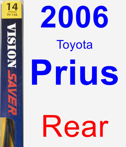 Rear Wiper Blade for 2006 Toyota Prius - Rear