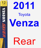 Rear Wiper Blade for 2011 Toyota Venza - Rear