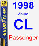 Passenger Wiper Blade for 1998 Acura CL - Premium