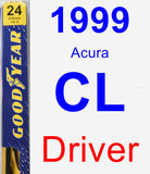 Driver Wiper Blade for 1999 Acura CL - Premium