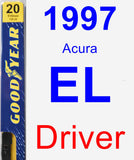 Driver Wiper Blade for 1997 Acura EL - Premium