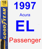 Passenger Wiper Blade for 1997 Acura EL - Premium