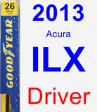 Driver Wiper Blade for 2013 Acura ILX - Premium