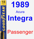Passenger Wiper Blade for 1989 Acura Integra - Premium