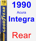 Rear Wiper Blade for 1990 Acura Integra - Premium