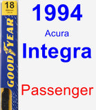 Passenger Wiper Blade for 1994 Acura Integra - Premium