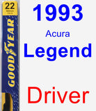 Driver Wiper Blade for 1993 Acura Legend - Premium