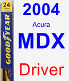 Driver Wiper Blade for 2004 Acura MDX - Premium