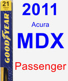 Passenger Wiper Blade for 2011 Acura MDX - Premium