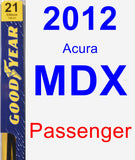 Passenger Wiper Blade for 2012 Acura MDX - Premium
