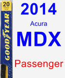 Passenger Wiper Blade for 2014 Acura MDX - Premium