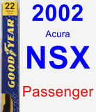 Passenger Wiper Blade for 2002 Acura NSX - Premium