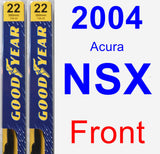 Front Wiper Blade Pack for 2004 Acura NSX - Premium