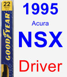 Driver Wiper Blade for 1995 Acura NSX - Premium