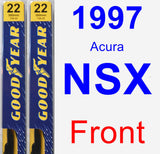 Front Wiper Blade Pack for 1997 Acura NSX - Premium