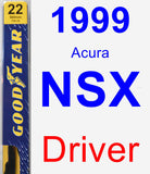 Driver Wiper Blade for 1999 Acura NSX - Premium
