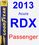 Passenger Wiper Blade for 2013 Acura RDX - Premium