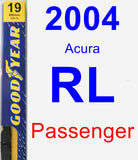 Passenger Wiper Blade for 2004 Acura RL - Premium