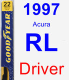 Driver Wiper Blade for 1997 Acura RL - Premium