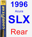 Rear Wiper Blade for 1996 Acura SLX - Premium