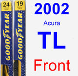 Front Wiper Blade Pack for 2002 Acura TL - Premium