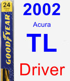 Driver Wiper Blade for 2002 Acura TL - Premium
