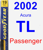 Passenger Wiper Blade for 2002 Acura TL - Premium