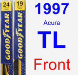 Front Wiper Blade Pack for 1997 Acura TL - Premium
