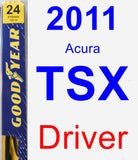 Driver Wiper Blade for 2011 Acura TSX - Premium