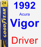 Driver Wiper Blade for 1992 Acura Vigor - Premium