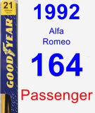 Passenger Wiper Blade for 1992 Alfa Romeo 164 - Premium