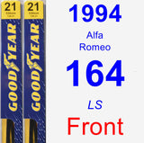 Front Wiper Blade Pack for 1994 Alfa Romeo 164 - Premium