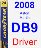 Driver Wiper Blade for 2008 Aston Martin DB9 - Premium