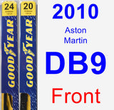 Front Wiper Blade Pack for 2010 Aston Martin DB9 - Premium