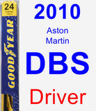 Driver Wiper Blade for 2010 Aston Martin DBS - Premium