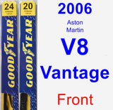 Front Wiper Blade Pack for 2006 Aston Martin V8 Vantage - Premium