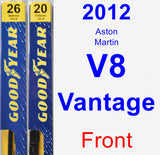 Front Wiper Blade Pack for 2012 Aston Martin V8 Vantage - Premium