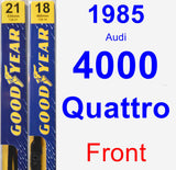 Front Wiper Blade Pack for 1985 Audi 4000 Quattro - Premium