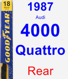 Rear Wiper Blade for 1987 Audi 4000 Quattro - Premium