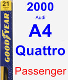 Passenger Wiper Blade for 2000 Audi A4 Quattro - Premium